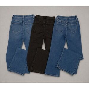 Madewell Jeans Bundle 27 Stovepipe Curvy Flare Black & Blue Denim Lot 3 Tall 27T